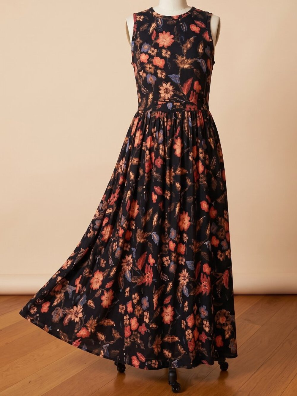 Ulla Johnson Clea Sleeveless Floral Jersey Midi Dress Size S NWT